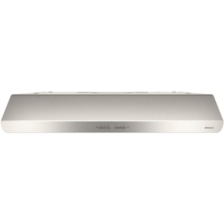 Broan-Nutone Broan 30-Inch Convertible Under-Cabinet Range Hood with Halogen Lighting, 300 CFM, Stainless Steel BKSH130SS